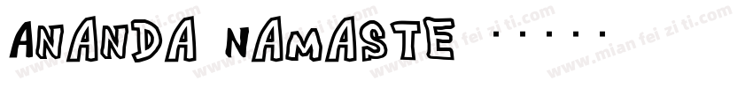 Ananda Namaste字体转换